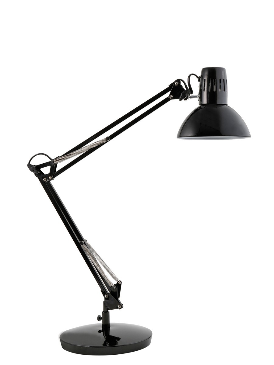 Alba - LEDTREK BC - Lampe de Bureau LED à tête orientable - Double Bras  avec Articulation - Economie d'Energie - Réglage facile - Blanc [Classe