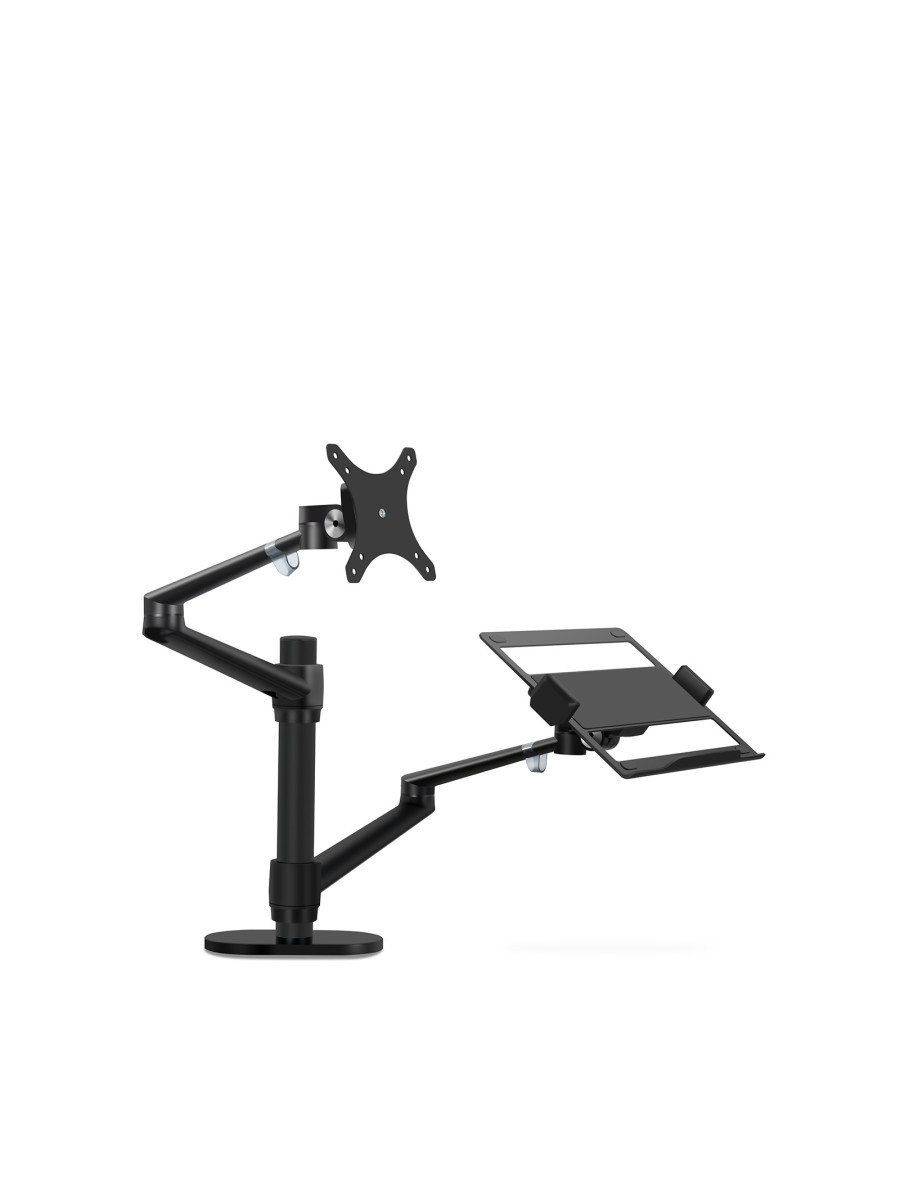 ARTICULATED ARM SCREEN AND LAPTOP BLACK