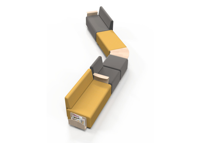 Wooden armrest - HIZIA modular range