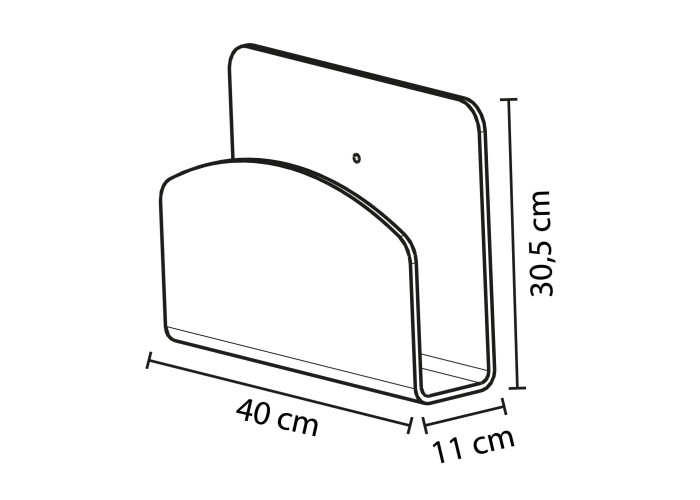 Porte-documents en bois - Gamme modulaire HIZIA