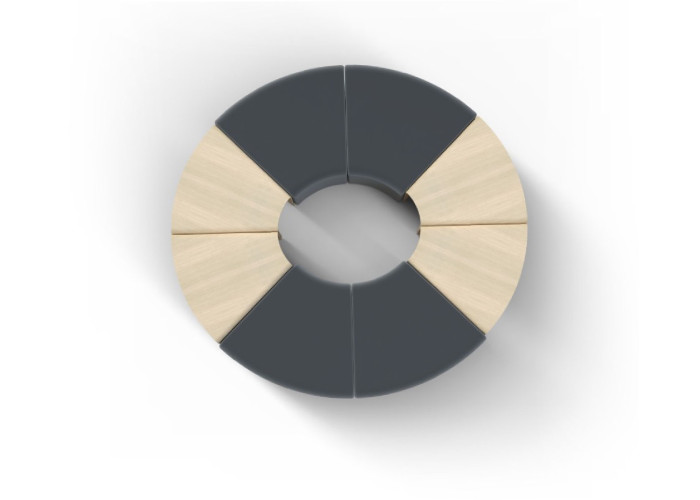 Mesa rinconera de madera - Gama modular HIZIA