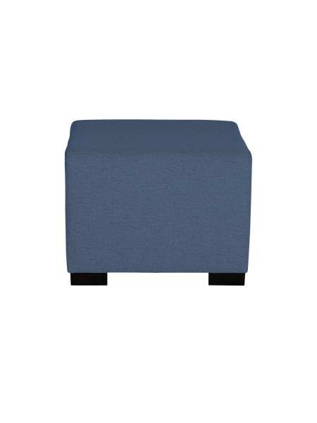 Pouf 1 place bleu denim - HIZIA