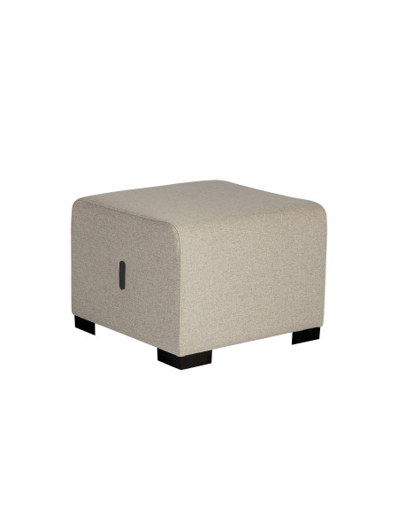 Pouf 1 place Beige Sahara - HIZIA