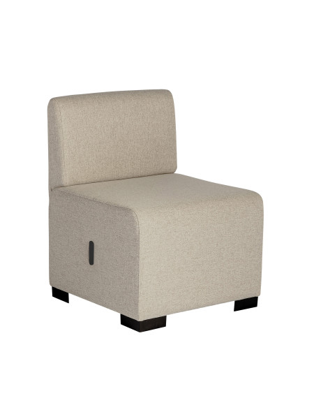 1-seater Sofa Beige Sahara - HIZIA