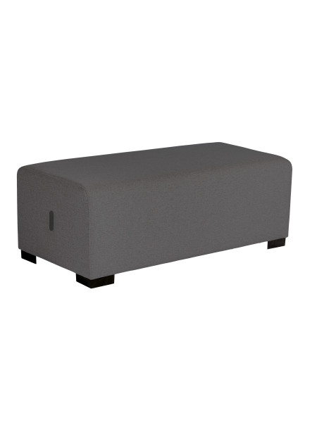 Pouf 2 posti grigio antracite - HIZIA