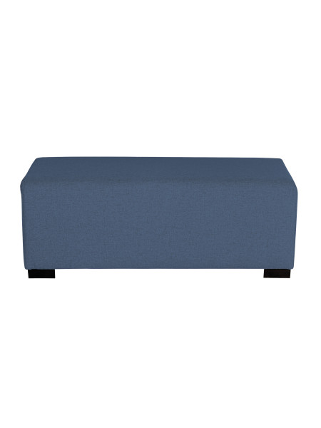 Pouf 2 posti in denim blu - HIZIA