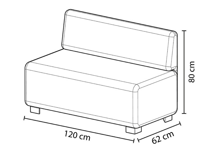 2-Sitzer-Sofa Safrangelb - HIZIA