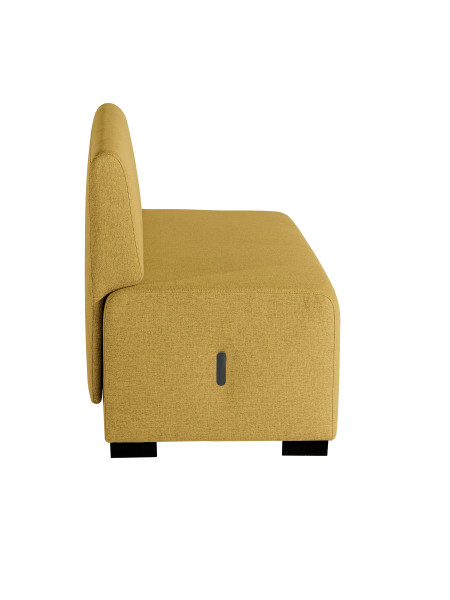 2-seater Sofa Saffron Yellow - HIZIA