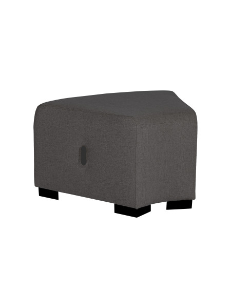 Pouf angolare a 1 posto grigio antracite - HIZIA