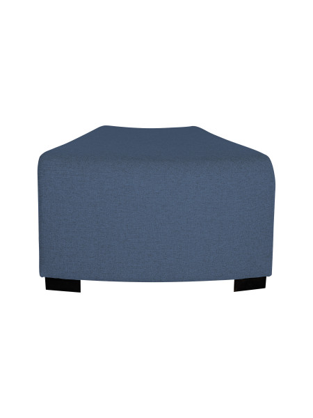 Pouf angolare a 1 posto Blue Denim - HIZIA