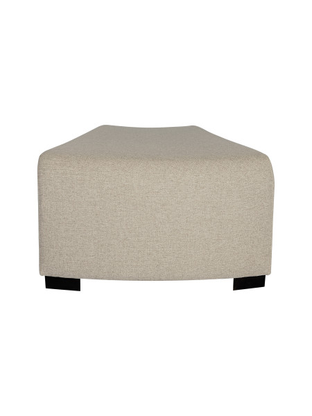 Pouf angulaire 1 place Beige Sahara - HIZIA