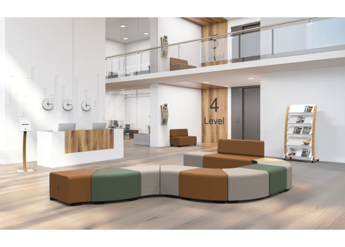 Pouf angulaire 1 place Beige Sahara - HIZIA