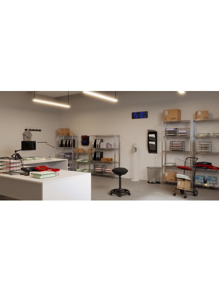 GRANDE CORBEILLE A PAPIER NOIRE 40L