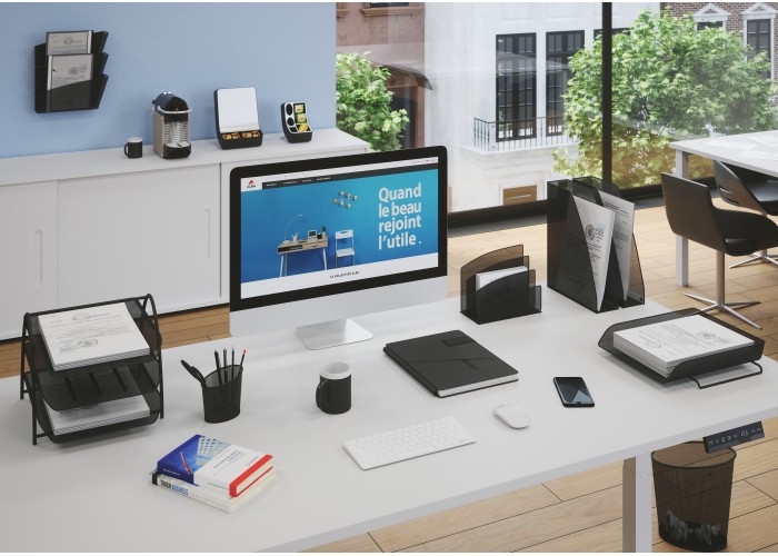 TRIPLE BAC A COURRIER NOIR