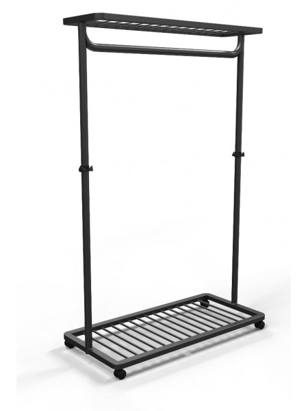 Vestiaire en métal noir grande capacité