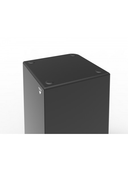 Corbeille à papier en métal noir