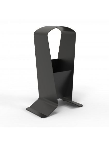 Support de casque audio en métal noir