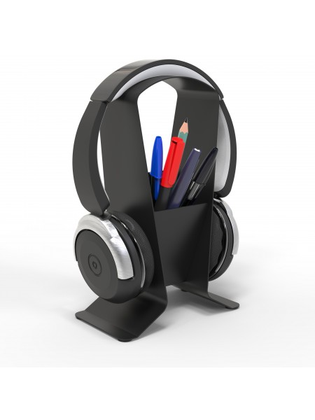 Support de casque audio en métal noir