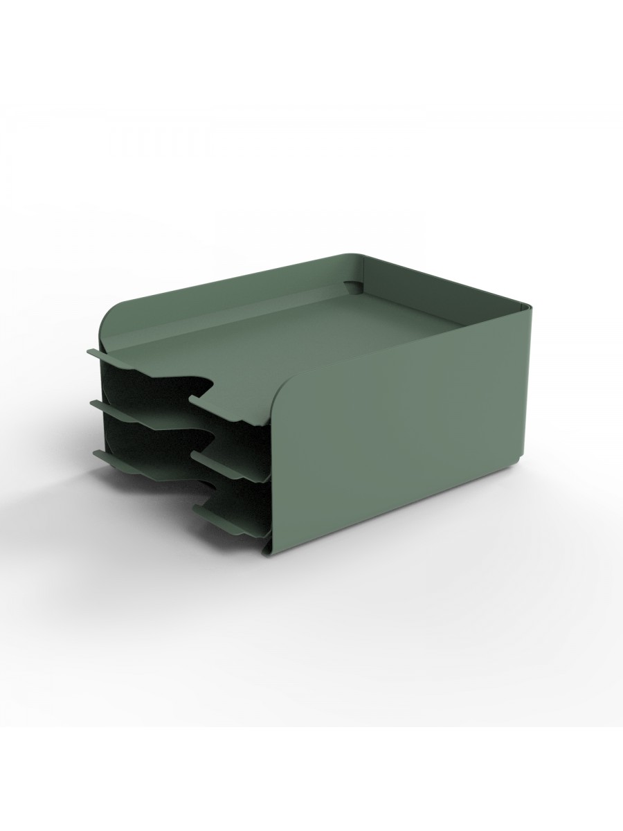 Module de rangement en métal vert