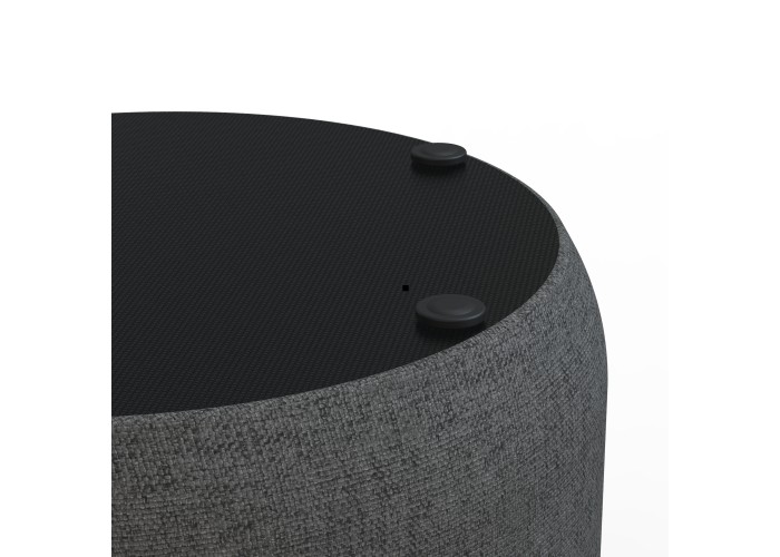 Pouf rond 58 cm - Gris Anthracite