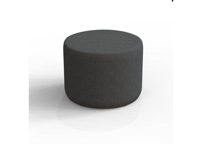 Pouf rond 58 cm - Gris Anthracite