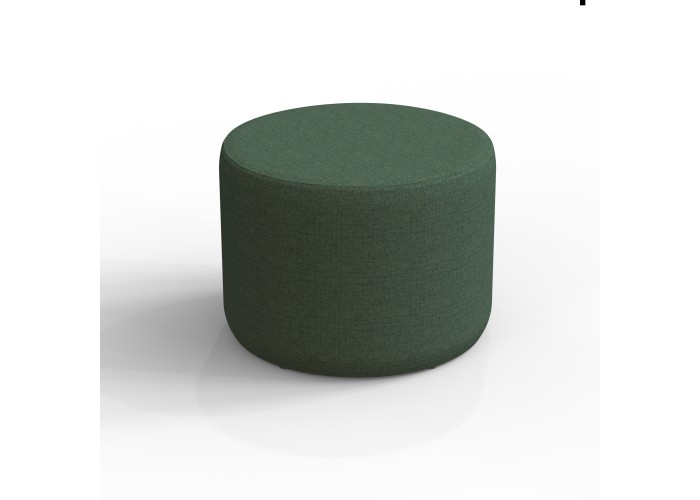 Pouf rond 58 cm - Vert Forêt Polyester