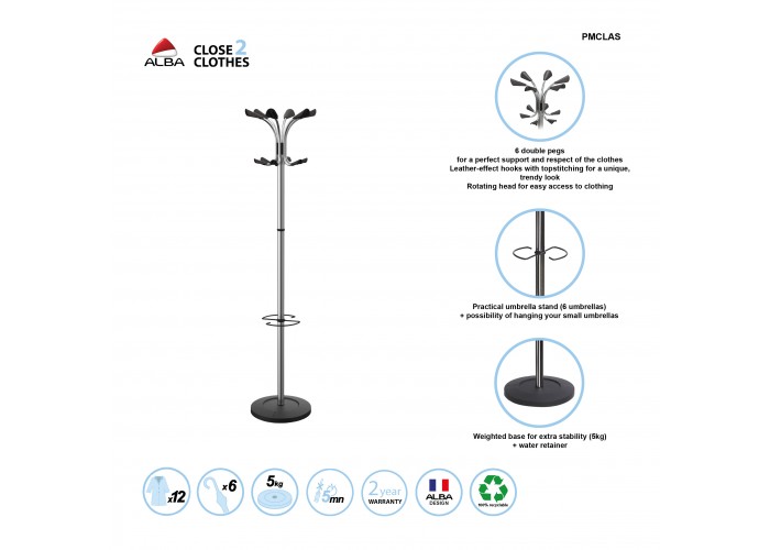 PORTE MANTEAU EN MÉTAL CHROMÉ CHROMY