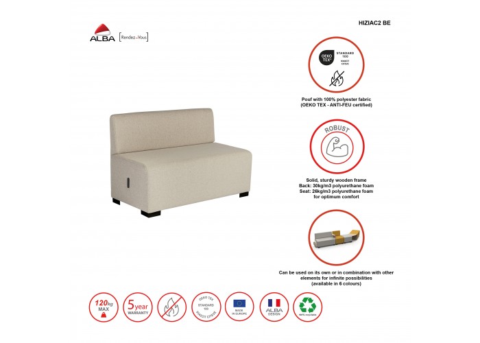 2-Sitzer-Sofa Grau Anthrazit - HIZIA