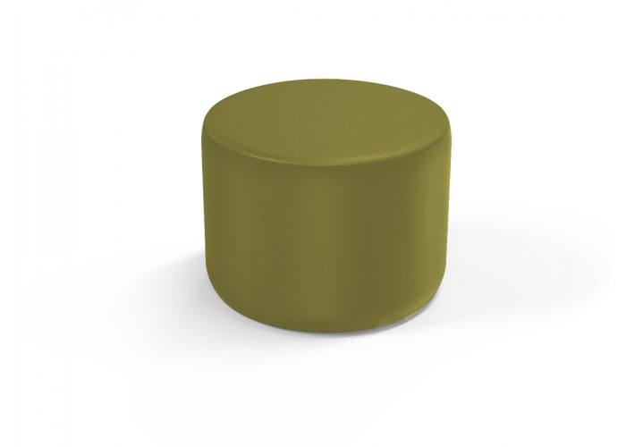 Pouf rond 58 cm - Vert Avocat Similicuir