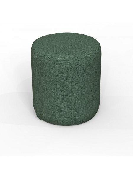 Pouf rond 38 cm - Vert Forêt Polyester
