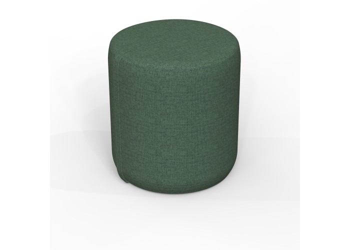 Pouf rond 38 cm - Vert Forêt Polyester