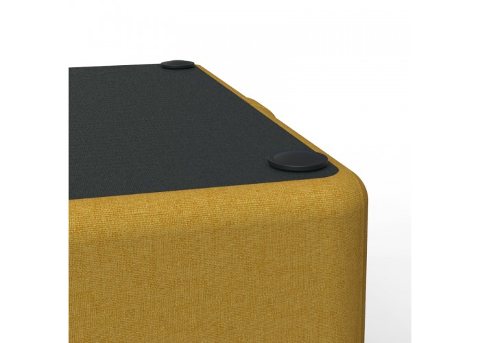 Pouf rond 76 cm - Gris Anthracite