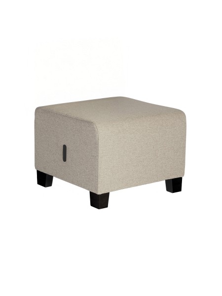 Pouf 1 place Beige Sahara - HIZIA