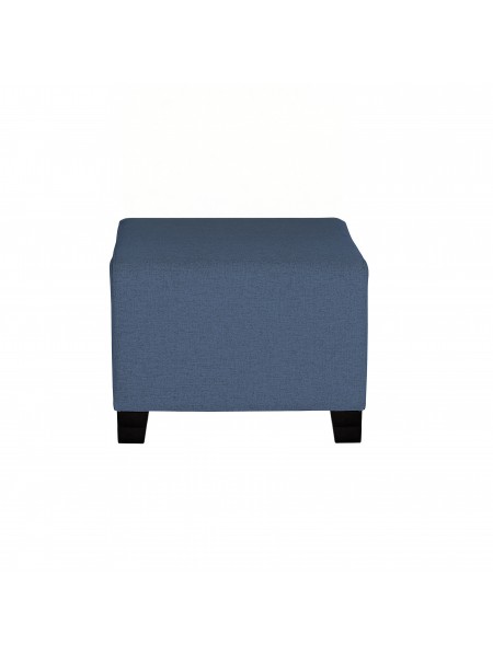 Pouf 1 place bleu denim - HIZIA