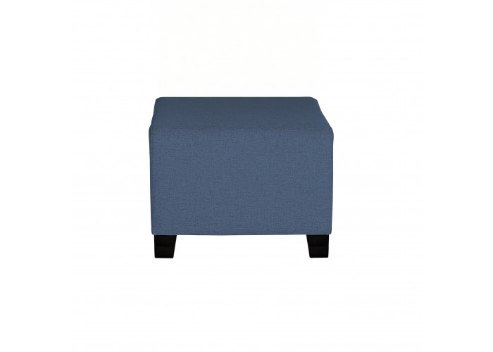 Pouf 1 place bleu denim - HIZIA