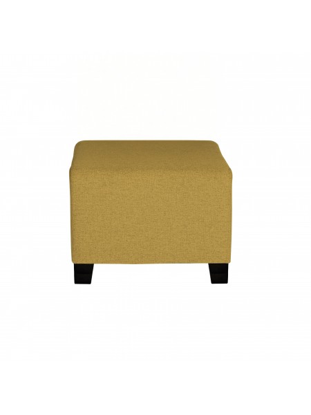 Pouf 1 place Jaune Safran - HIZIA