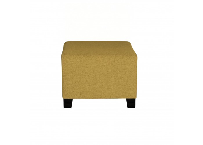 Pouf 1 place Jaune Safran - HIZIA