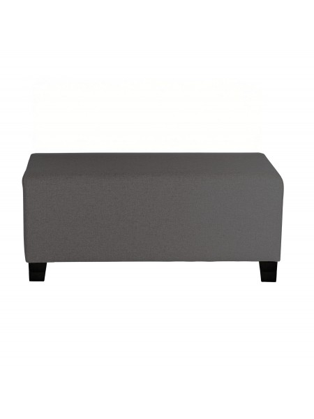 2-seater Anthracite Grey pouffe - HIZIA