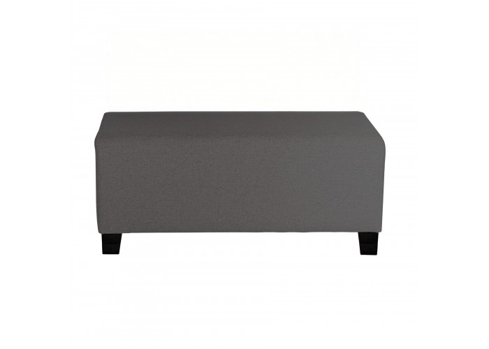 Hocker 2-Sitzer Grau Anthrazit - HIZIA