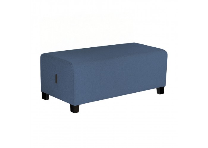 Blue Denim 2-seater pouffe - HIZIA