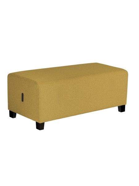 2-seater Pouffe Safran Yellow - HIZIA