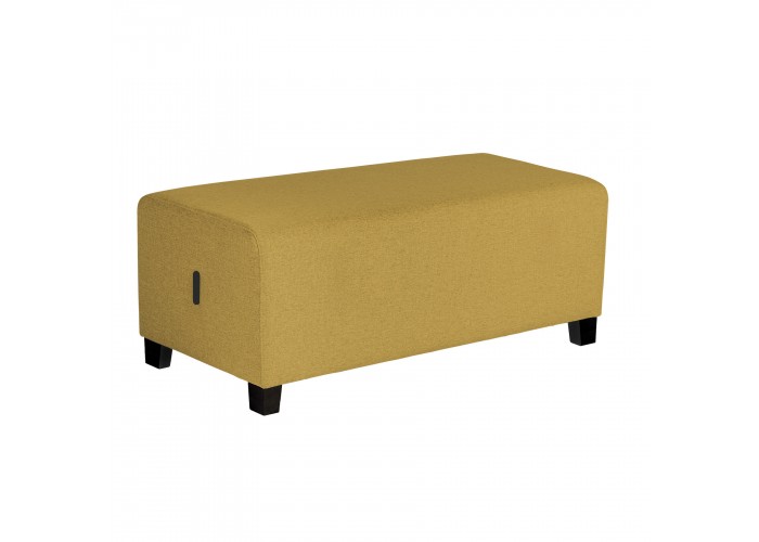 2-seater Pouffe Safran Yellow - HIZIA