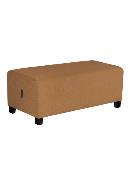 2-seater Pouffe Terre de Sienne - HIZIA