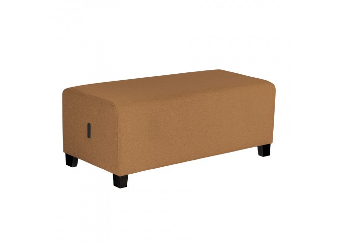 2-seater Pouffe Terre de Sienne - HIZIA