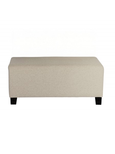 2-seater Beige Sahara pouffe - HIZIA