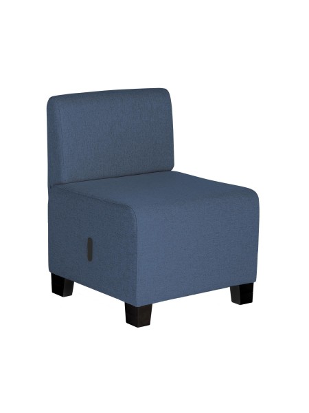 Canapé 1 place Bleu Denim - HIZIA