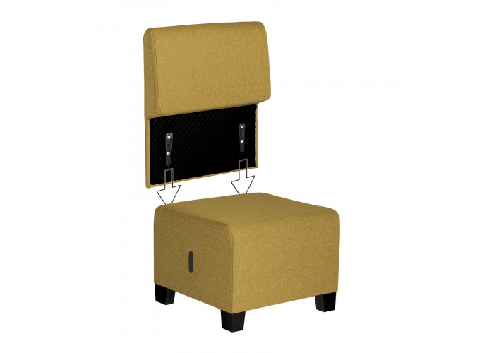 1-Sitzer-Sofa Safrangelb - HIZIA