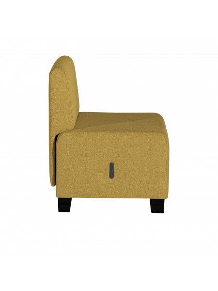 1-seater Sofa Saffron Yellow - HIZIA