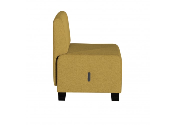 1-seater Sofa Saffron Yellow - HIZIA