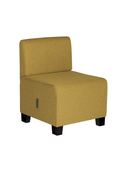 1-seater Sofa Saffron Yellow - HIZIA